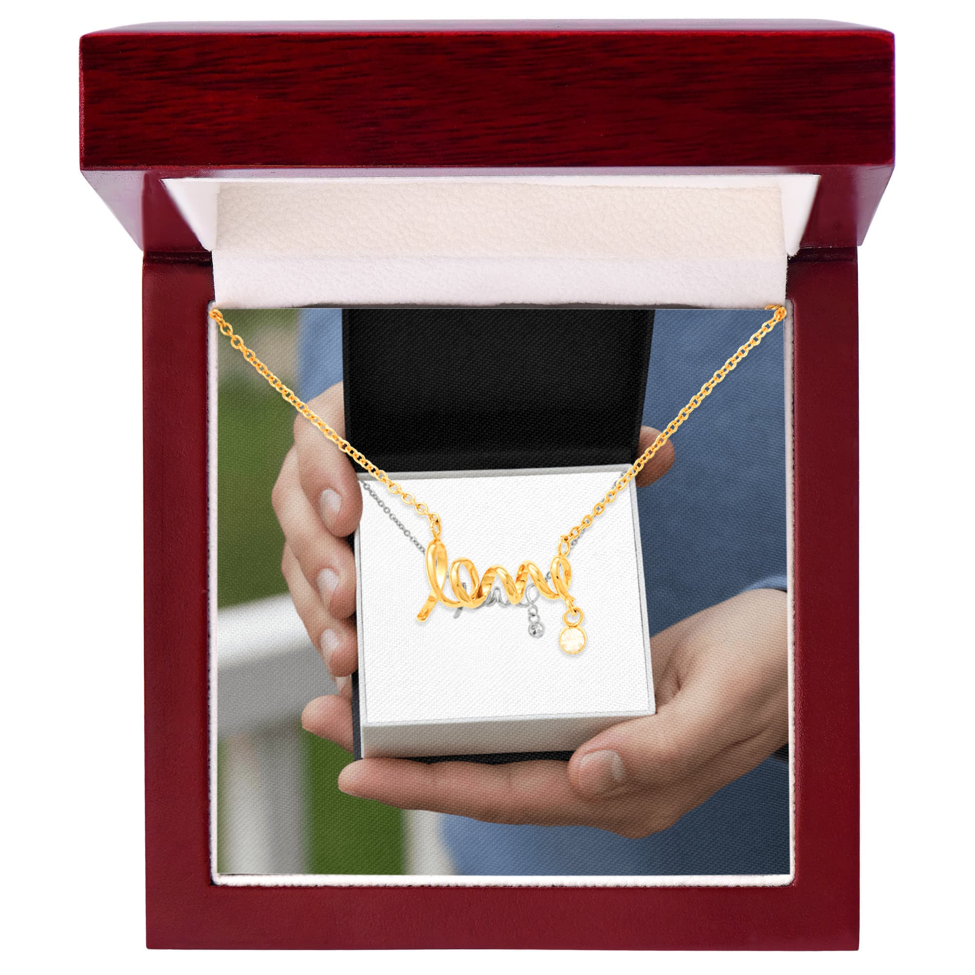 Infinite Scripted Love Jewelry Gift