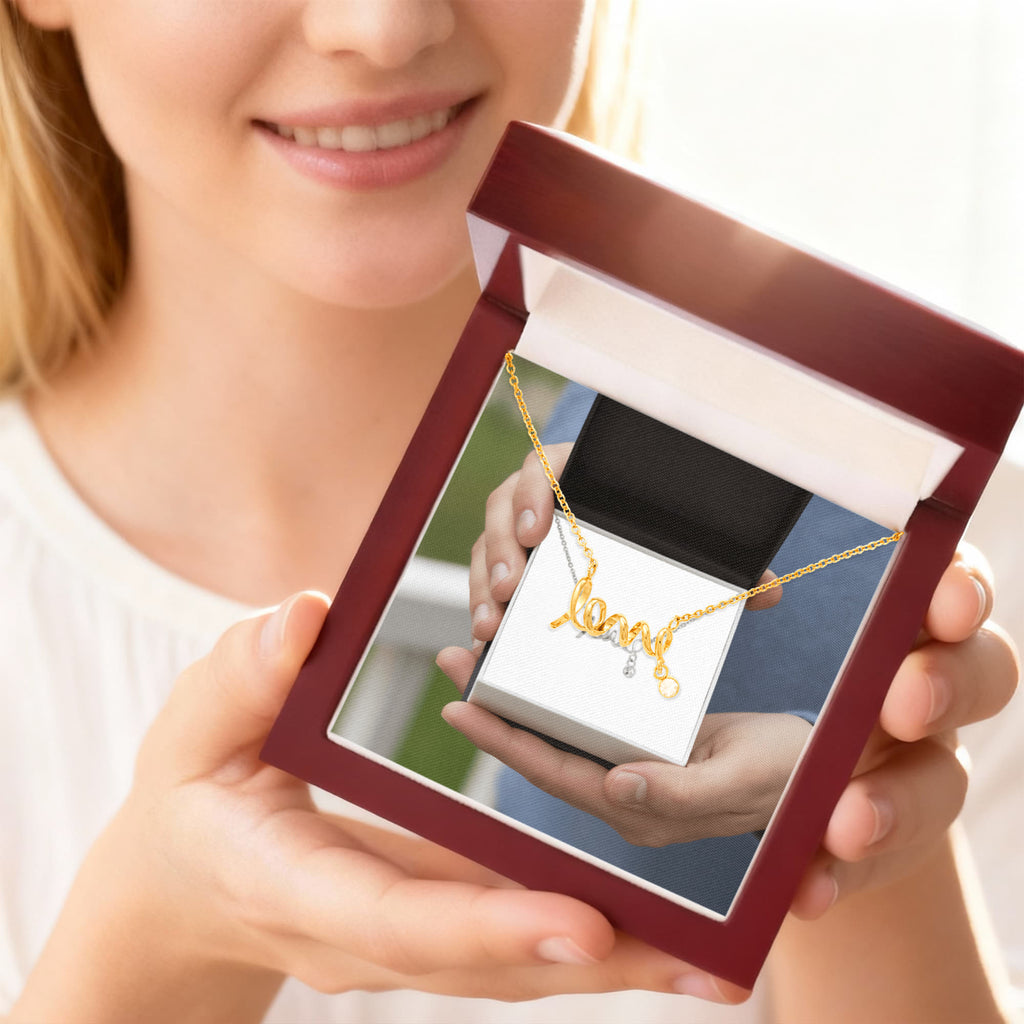 Infinite Scripted Love Jewelry Gift