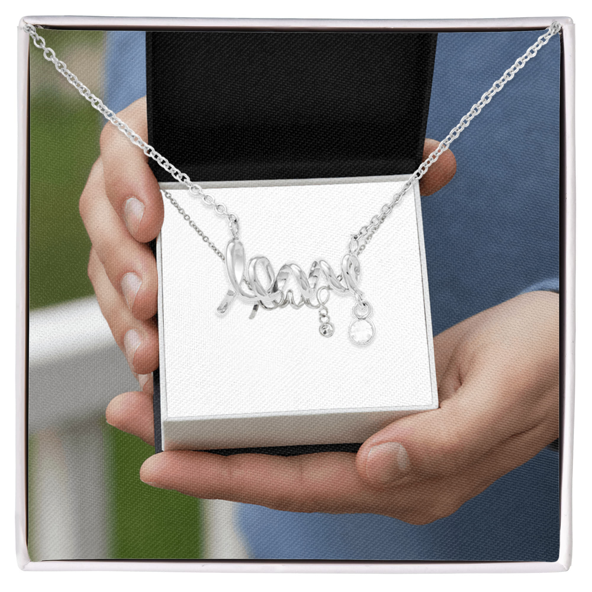 Infinite Scripted Love Jewelry Gift
