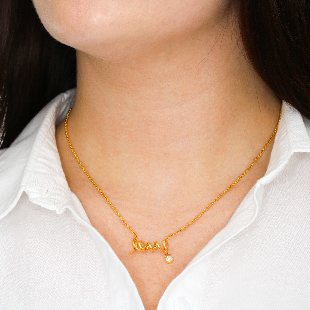 Infinite Scripted Love Jewelry Gift