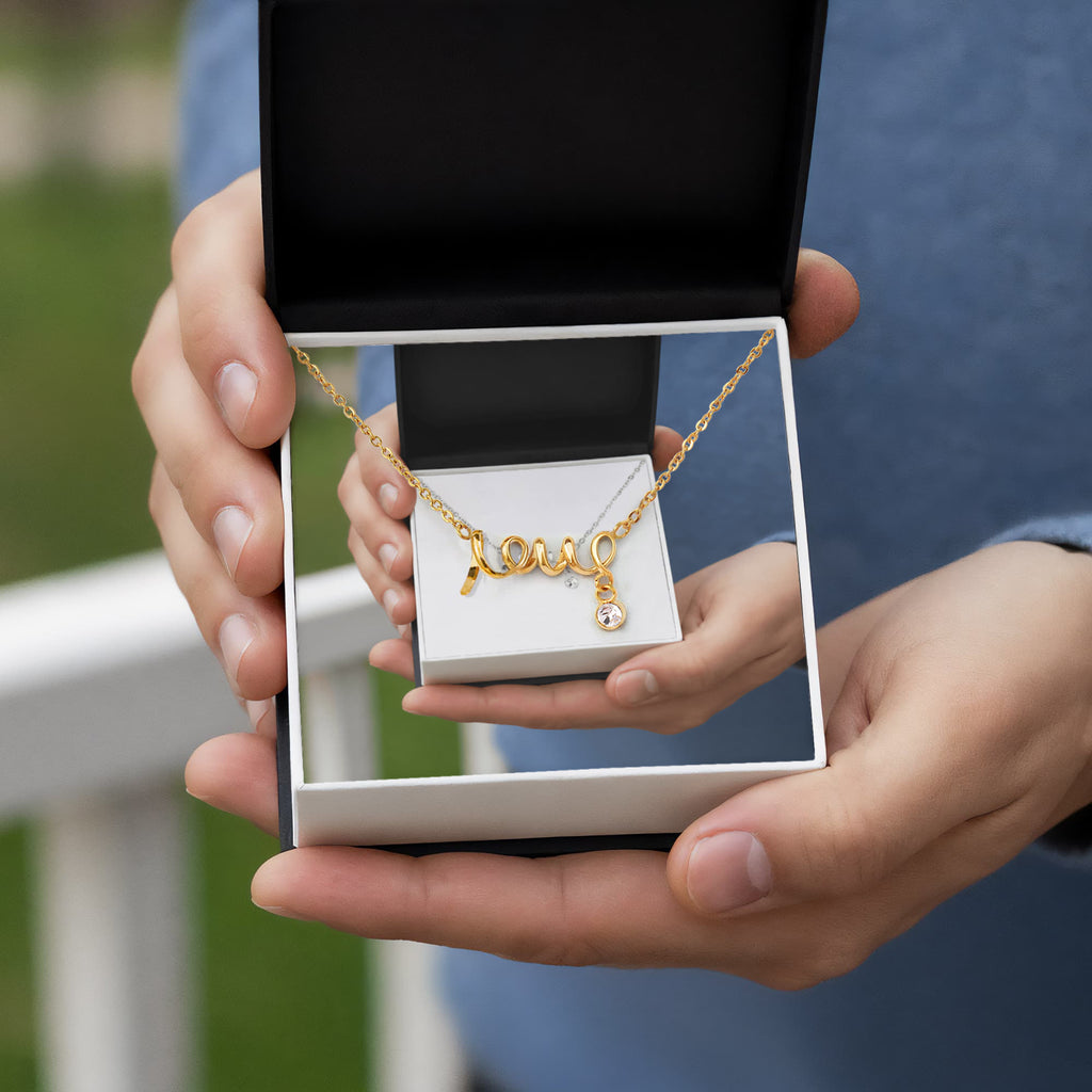 Infinite Scripted Love Jewelry Gift