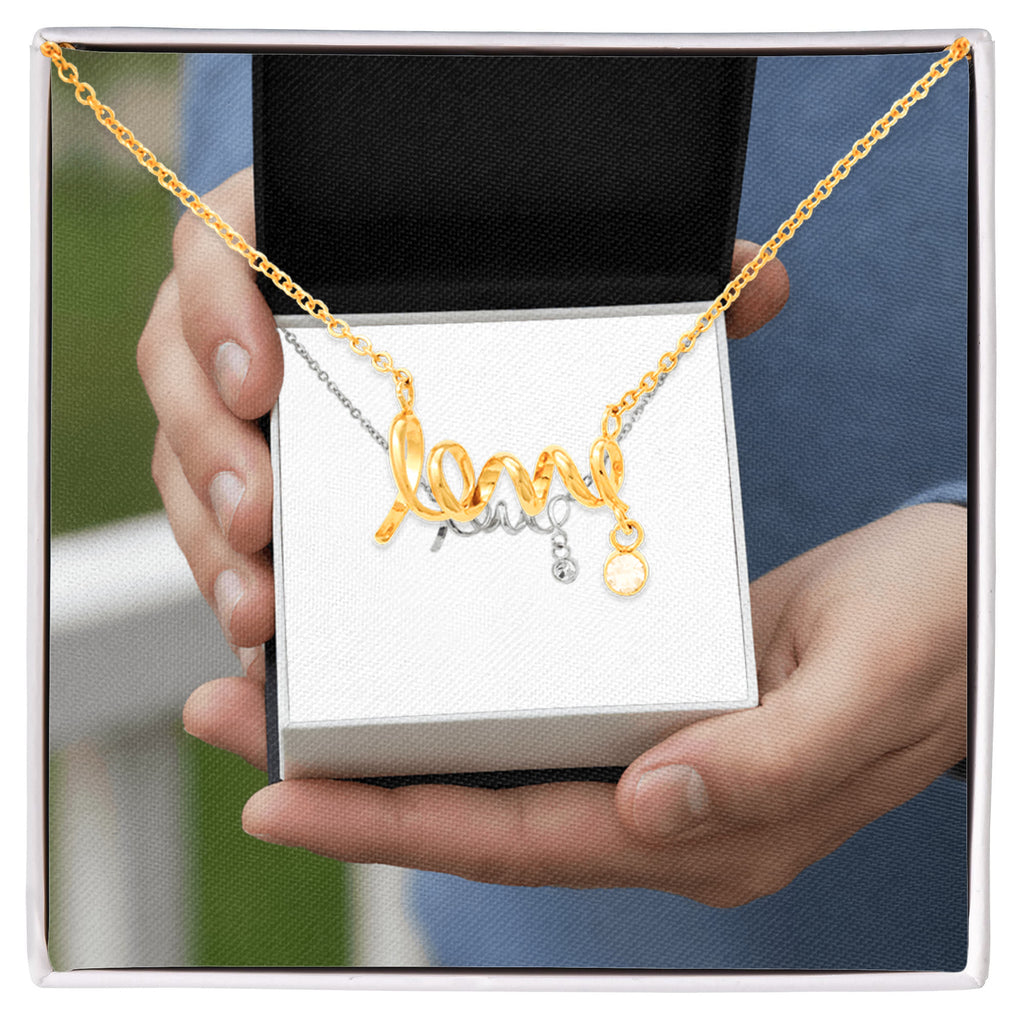 Infinite Scripted Love Jewelry Gift