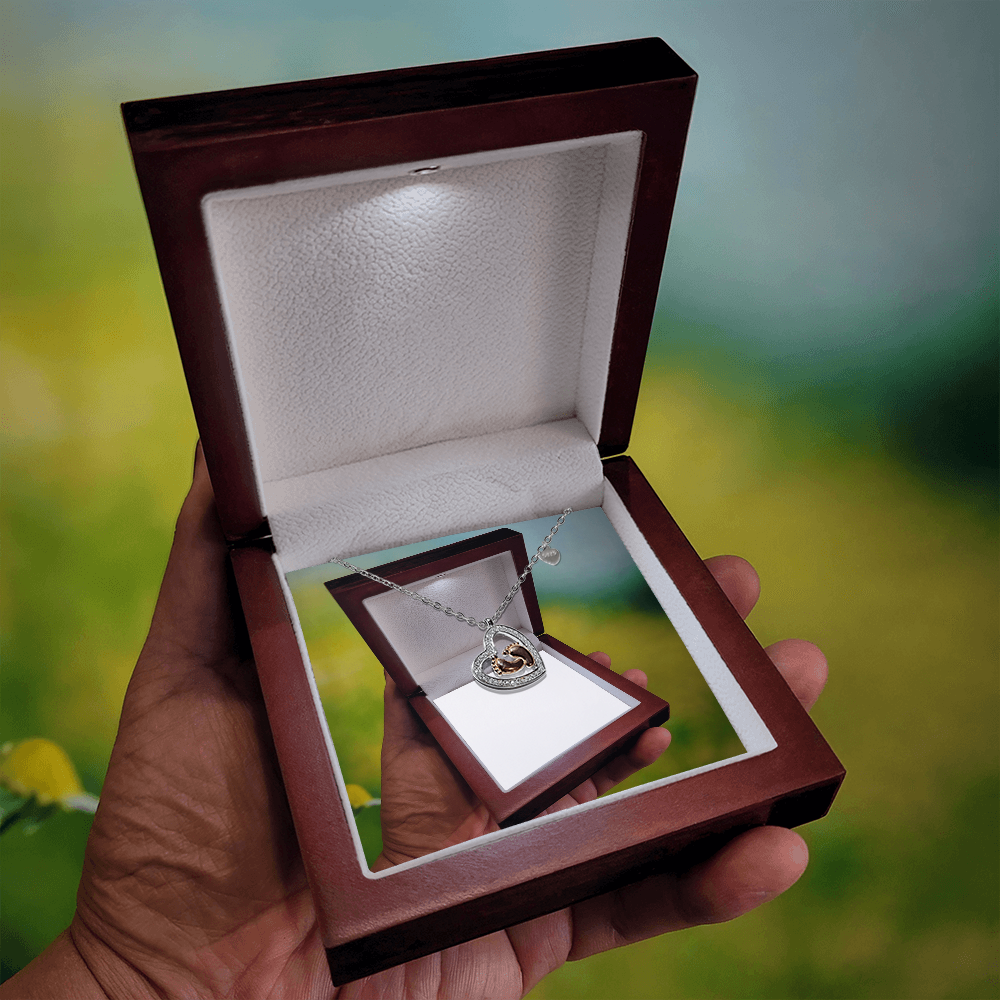 Baby Feet Heart Necklace – Perfect Gift for New Moms